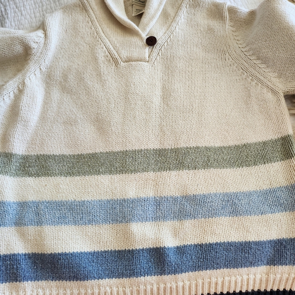 L.L.Bean Cotton and Wool Sweater - Picture 6 of 8